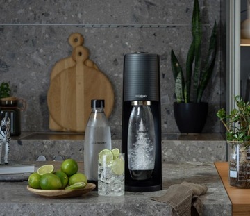 Saturator do wody gazowanej SodaStream TERRA BLACK + BUTELKA MOB 0,5L