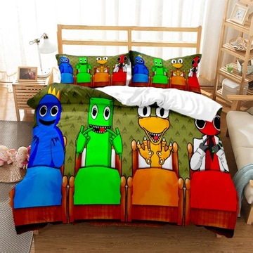 3-CZĘŚCIOWY ZESTAW POŚCIELI RAINBOW FRIENDS