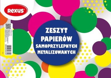 WYCINANKA samoprzylepna metalizowana A5/8 kartek