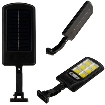 LAMPA SOLARNA ULICZNA LATARNIA CZUJNIK RUCHU LED