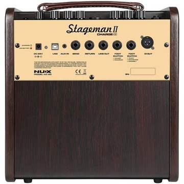 NUX STAGEMAN II CHARGE AC-80 - УСИЛИТЕЛЬ АКУСТИЧЕСКОГО УСИЛИТЕЛЯ
