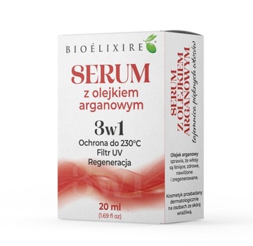 Bioelixire Serum z olejkiem arganowym do włosów 20ml