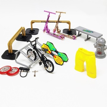Fingerboard skatepark rampa hulajnoga zestaw
