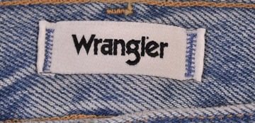 WRANGLER spodenki HIGH WAIST blue jeans PIN UP SHORT _ S