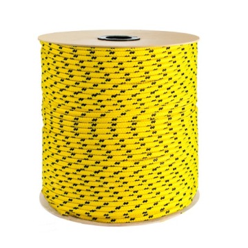 Универсальный плетеный полипропиленовый канат парусный желтый 3 мм 200 м