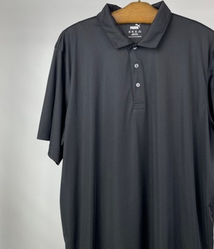 PUMA базовая спортивная рубашка-поло для гольфа черного цвета, размер XXL