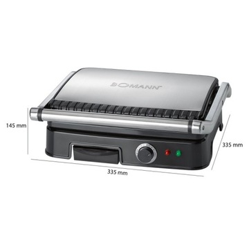 KONTAKTOWY GRILL ELEKTRYCZNY OPIEKACZ TOSTER DO PANINI KANAPEK 2000W