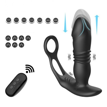 MASAZERY PROSTATY Z PIERŚCIENIEM 12 FUNKCJAMI