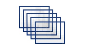 Магнитная рамка для футболки синяя А4 набор 5 шт.