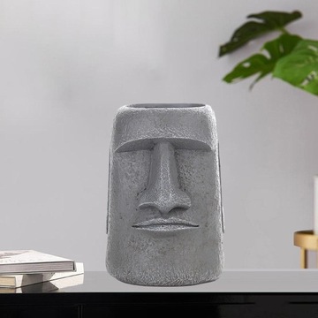 2 шт. Статуя острова Пасхи Цветочный горшок для дома