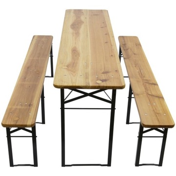 ОГРОДОВИА деревянный коричневый стол и стулья