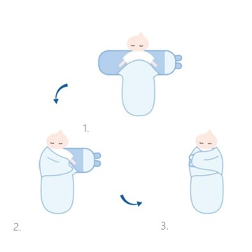 Otulacz do spania dla niemowlaka Kawowe fale