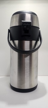 Термос Axentia Silver с помпой из нержавеющей стали. с двойной стенкой ДЕФЕКТ