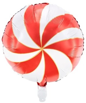 Balon foliowy cukierek czerwony 35cm dekoracja