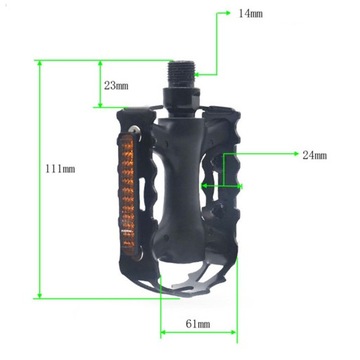 2шт велосипедные педали Прочная классическая педаль