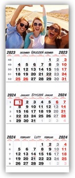 ТРОЙНОЙ календарь с ВАШИМ фото на 2024 год.