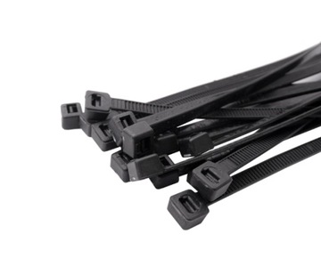 BARDZO MOCNE OPASKI ZACISKOWE TRYTYTKI TRYTKI KABLOWE CZARNE 4x250mm 100SZT