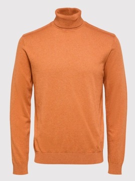 SELECTED HOMME SWETER Z GOLFEM BEŻOWY XXL 1SPK
