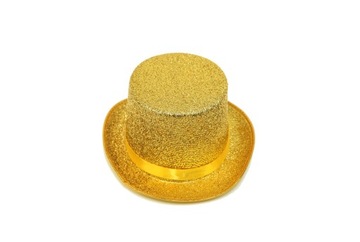 Cylinder '' Złoty Brokat '' / 1 sztuka