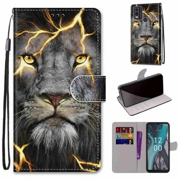 CASE, LEATHER COVER, MAGNET, FOR Nokia C32 / C22