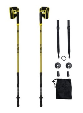 Kijki nordic walking Alpinus Latemar Żółty NX43604