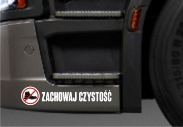 Наклейка Tira KEEP CLEAN грузовик *28см *Цвета