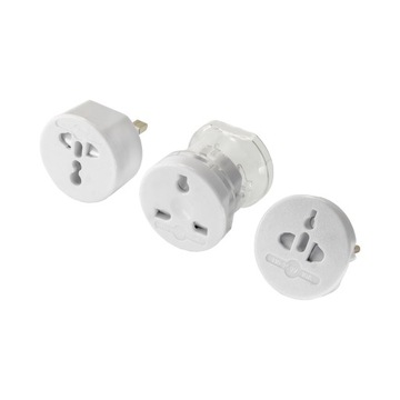 Адаптер переменного тока, универсальный по всему миру, белый