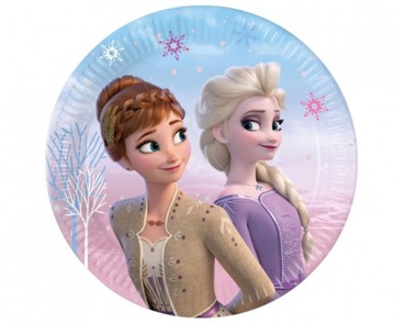Talerzyki urodzinowe Kraina Lodu Frozen 2 - 8szt