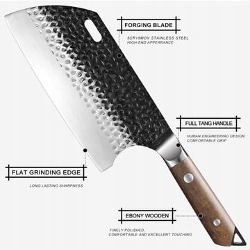 Профессиональный кухонный нож FANTECK ручной ковки