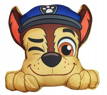 Подушка в виде пса Чейза из «Щенячьего патруля» канала Nickelodeon.
