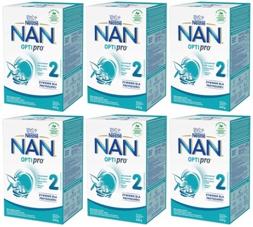 NAN Optipro 2 mleko następne Nestle 6 x 650g