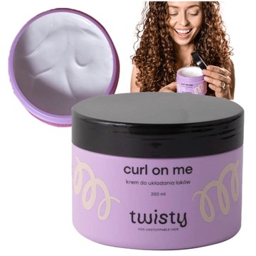 TWISTY Krem do UKŁADANIA LOKÓW do włosów kręconych WYDOBYCIE SKRĘTU 250ml