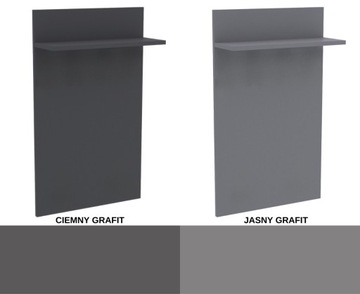 Panel z półką do wieszaka własna aranżacja 100x40