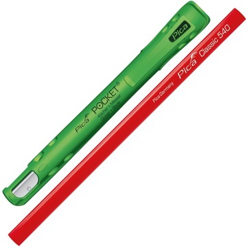PICA 50501 Zestaw Stolarski Ołówek Etui Temperówka