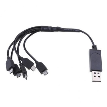 2X 1/2/3/4/ USB Android Linie danych Micro USB Multi