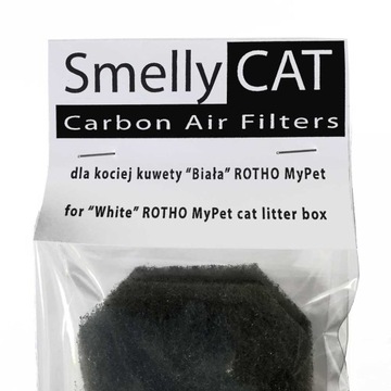 SmellyCAT Filtry węglowe do kuwety ROTHO - 165x50x10mm - 3szt