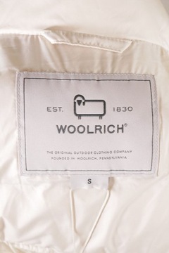 WOOLRICH Women's White Full Zip Padded Collared Puffer Down Parka Jacket Si