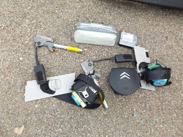 CITROEN C4 PICASSO КОНСОЛЬ ПОДУШКИ КОМПЛЕКТ РЕМНЕЙ БЕЗОПАСНОСТИ ОРИГИНАЛ