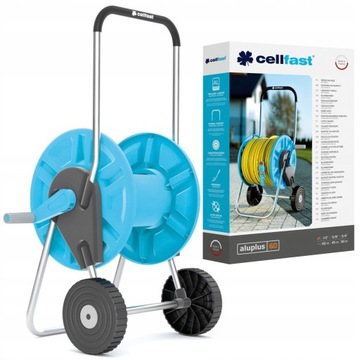ТЕЛЕЖКА CELLFAST НА ТВЕРДОЙ ПОДСТАВКЕ САДОВЫЙ ШЛАНГ ALUPLUS 1/2