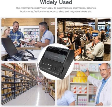 Bezprzewodowa mini drukarka termiczna NETUM NT8003