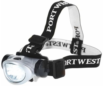 Latarka czołowa 8 LED 40 lumenów + 3 x baterie AAA