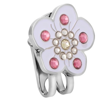 5xPlum Blossom Golf Crystal Кепка с зажимом для кепки для гольфа Маркер козырек 5 шт.