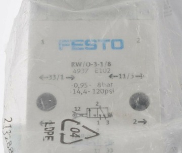 FESTO RW/O-3-1/8 RWO318 4937 НОВЫЙ
