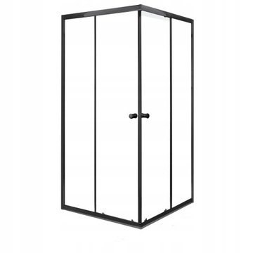 Kabina Prysznicowa Olga SQ 90 BLACK SOLO (Bez Brodzika)