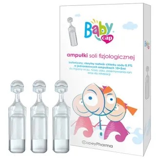 Sól fizjologiczna BabyCap ampułka 10 szt. x 5 ml