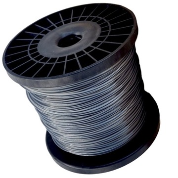 ŻYŁKA TNĄCA DO KOSY PODKASZARKI WZMACNIANA DRUTEM GWIAZDKA 3,0mm x 100m