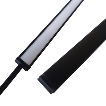 Listwa LED SCHODOWA SLIM 2m CIENKA SCHODY CZARNA