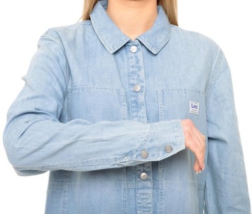 LEE koszula JEANS blue WORKWEAR OVERSHIRT_S W36