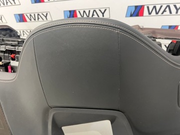 BMW X5 F15 X6 F16 DESKA KONZOLA AIRBAG KOMPLET PÁSY KŮŽE MOKKA ORIGINÁLNÍ