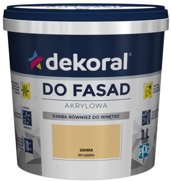 Farba akrylowa fasadowa Dekoral 1l SAHARA